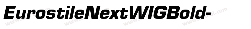 EurostileNextWIGBold字体转换