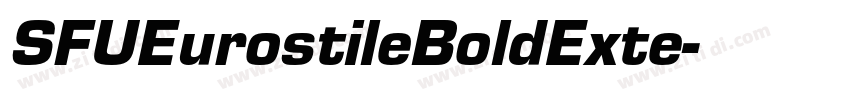 SFUEurostileBoldExte字体转换
