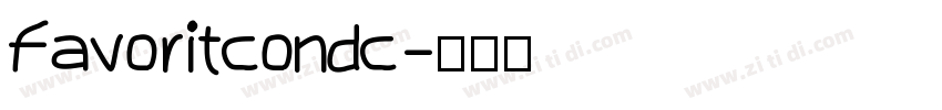 favoritcondc字体转换