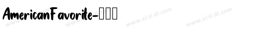 AmericanFavorite字体转换