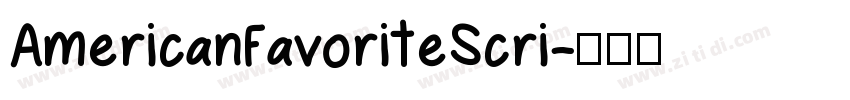 AmericanFavoriteScri字体转换