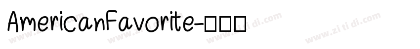 AmericanFavorite字体转换