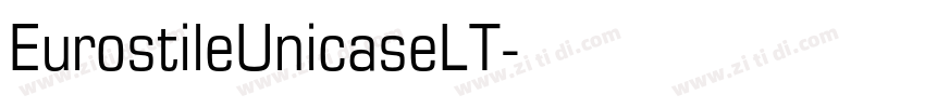 EurostileUnicaseLT字体转换
