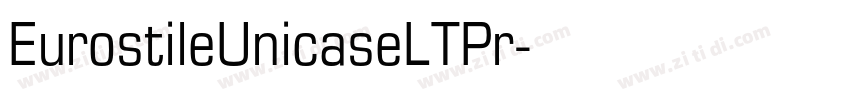 EurostileUnicaseLTPr字体转换