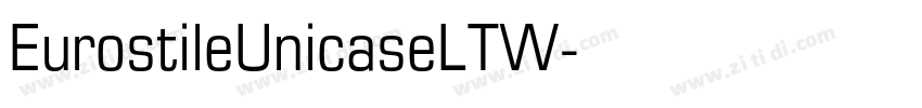 EurostileUnicaseLTW字体转换