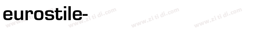 eurostile字体转换