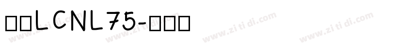 梦源LCNL75字体转换