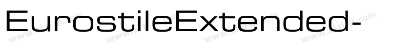 EurostileExtended字体转换