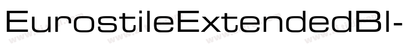 EurostileExtendedBl字体转换