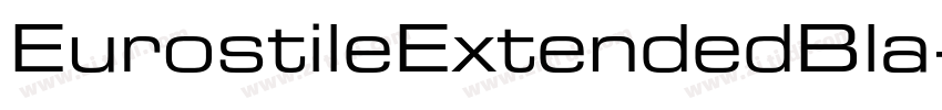 EurostileExtendedBla字体转换
