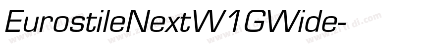 EurostileNextW1GWide字体转换