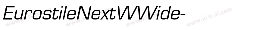 EurostileNextWWide字体转换