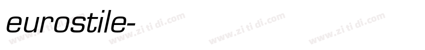 eurostile字体转换