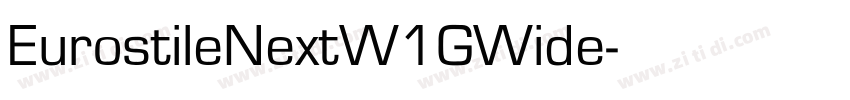 EurostileNextW1GWide字体转换