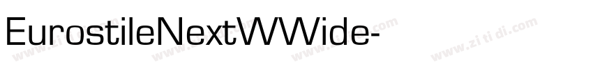 EurostileNextWWide字体转换