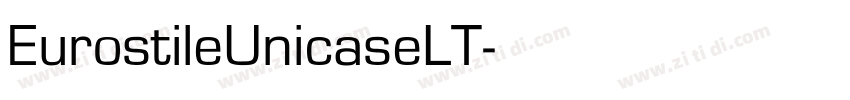 EurostileUnicaseLT字体转换