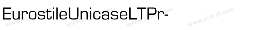 EurostileUnicaseLTPr字体转换