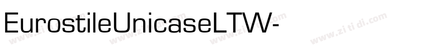EurostileUnicaseLTW字体转换