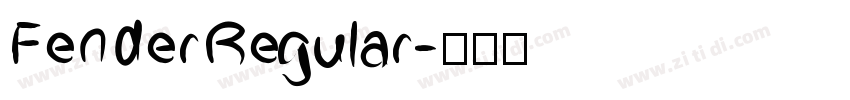 FenderRegular字体转换