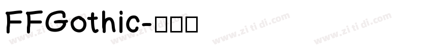 FFGothic字体转换