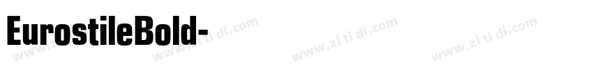 EurostileBold字体转换
