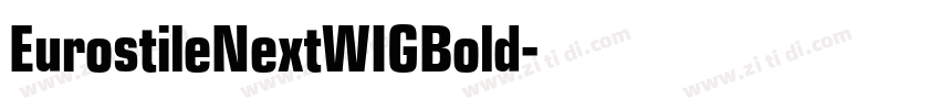 EurostileNextWIGBold字体转换