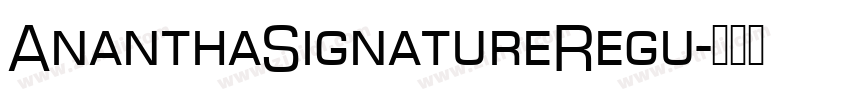 AnanthaSignatureRegu字体转换