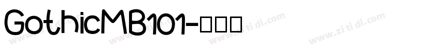 GothicMB101字体转换