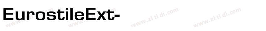 EurostileExt字体转换