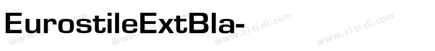 EurostileExtBla字体转换