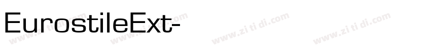 EurostileExt字体转换