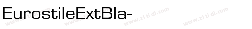 EurostileExtBla字体转换