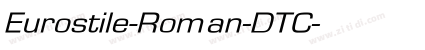 Eurostile-Roman-DTC字体转换