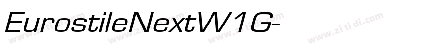 EurostileNextW1G字体转换