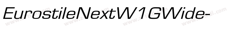 EurostileNextW1GWide字体转换