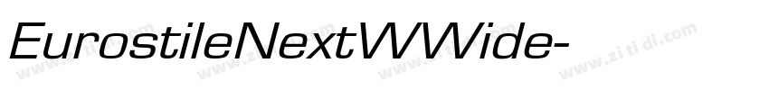 EurostileNextWWide字体转换