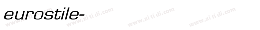eurostile字体转换