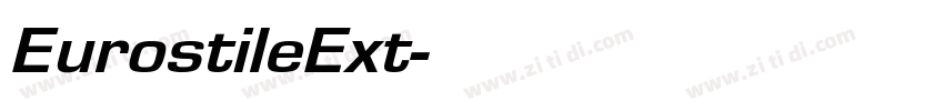 EurostileExt字体转换