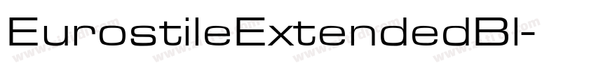 EurostileExtendedBl字体转换