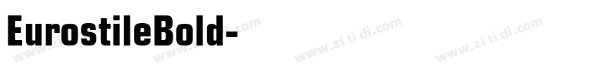 EurostileBold字体转换