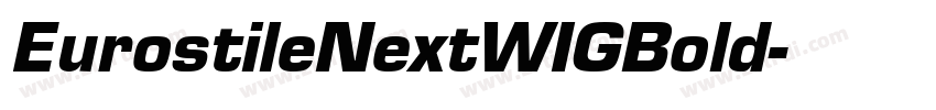 EurostileNextWIGBold字体转换
