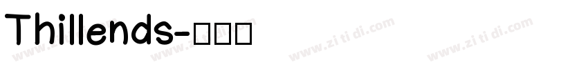 Thillends字体转换