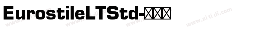 EurostileLTStd字体转换
