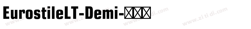 EurostileLT-Demi字体转换