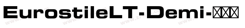 EurostileLT-Demi字体转换