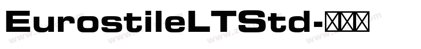 EurostileLTStd字体转换
