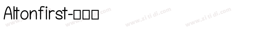 Altonfirst字体转换