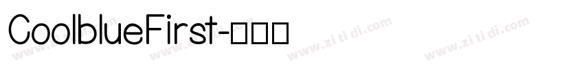 CoolblueFirst字体转换