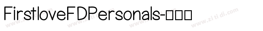 FirstloveFDPersonals字体转换