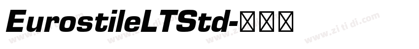 EurostileLTStd字体转换